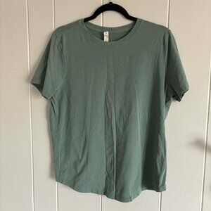 LULULEMON Love Crewneck T-Shirt Tidewater Teal Size 10